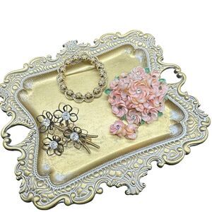 Vintage Brooch Lot for Jewelry Crafting and Repurposing